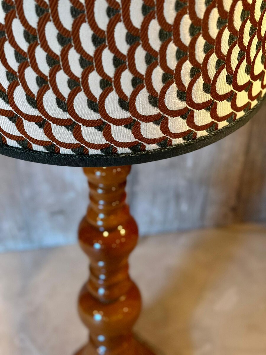 amber colour ceramic floor lamp