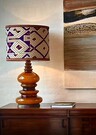 Amber glass lamp