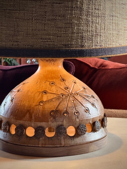 ceramic lamp 1960's