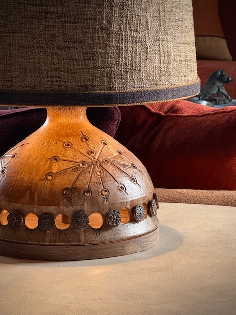 ceramic lamp 1960's