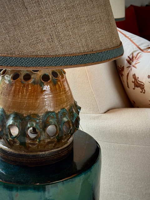 ceramic lamp 1960's