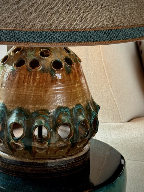 ceramic lamp 1960's