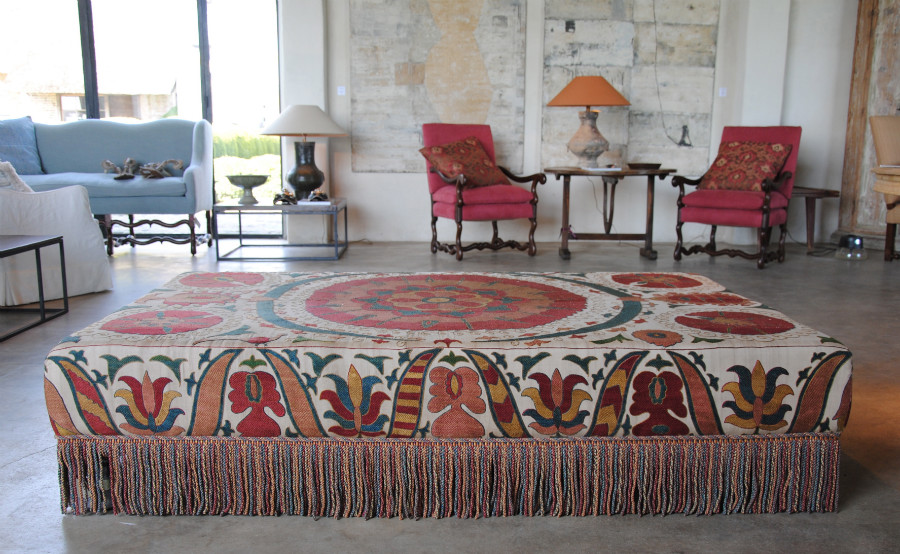 ottoman coffee table with suzani fabric Coffee tables Home