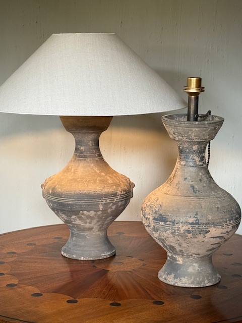 pair Han Dynasty vases