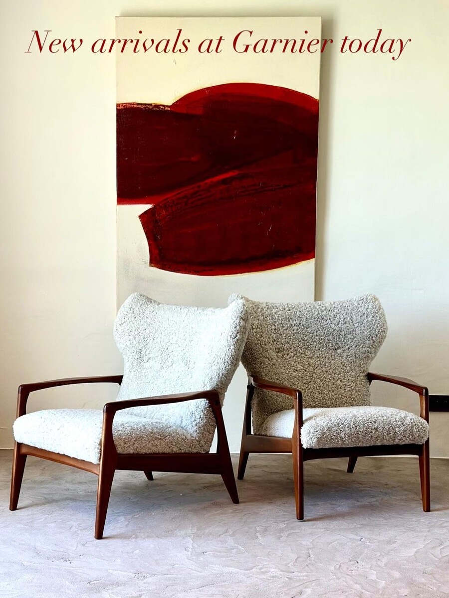 pair rosewood armchairs 1960's