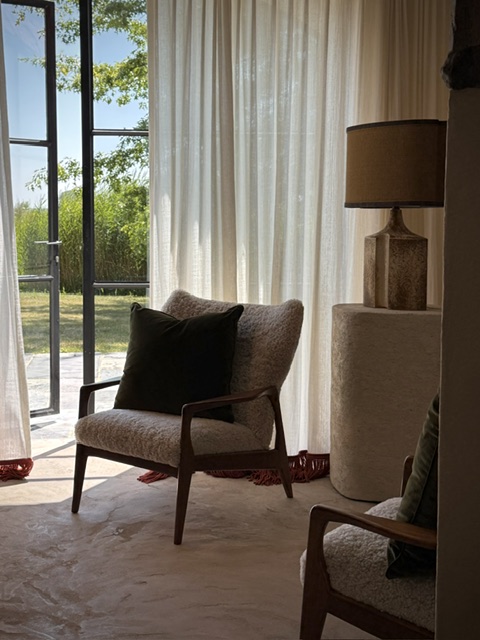 pair rosewood armchairs 1960's