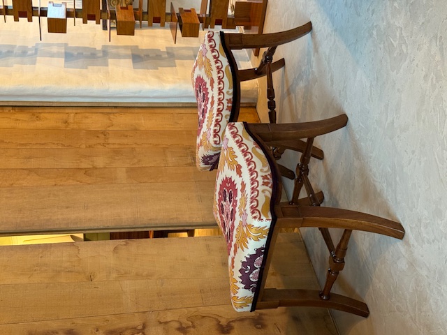Pair stools walnut France ca 1860