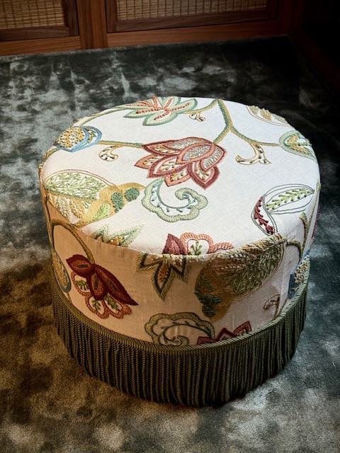 round pouf BG Home Collection