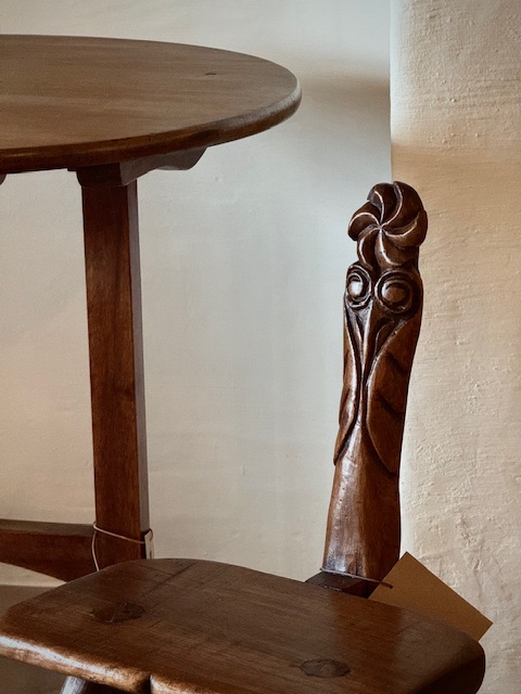 Vineyard table & primitive Mountain chair