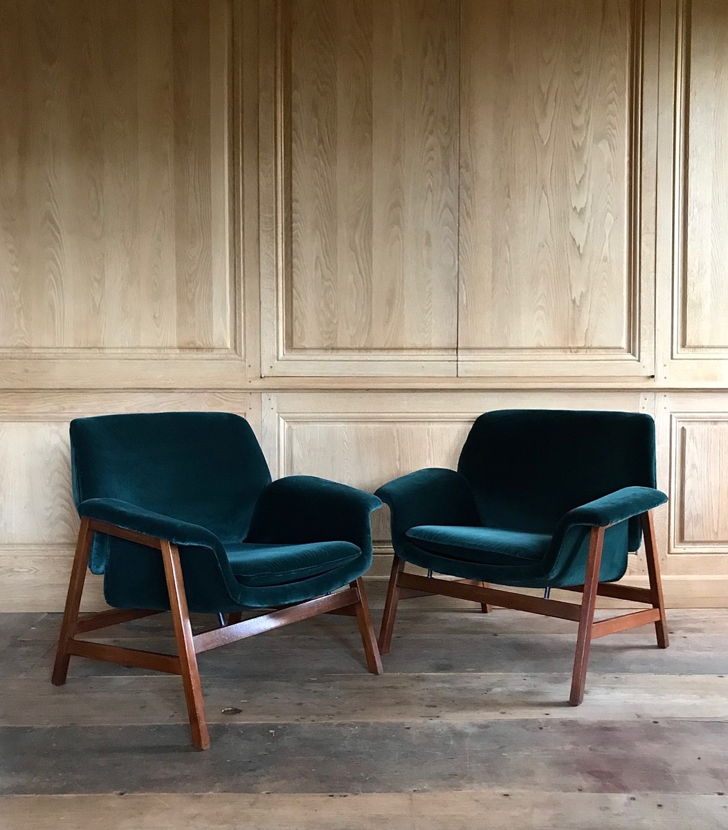 vintage armchairs rosewood Armchairs Antiques Brigitte Garnier